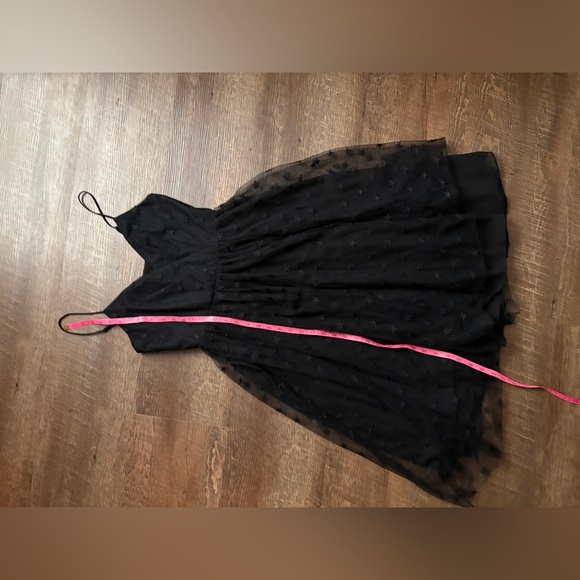 J. Crew black starry tulle party dress spaghetti straps cute chic NWT sz S - Picture 15 of 16